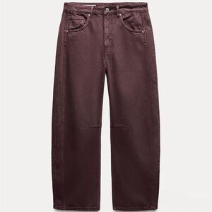 Balloon hem mid waist Zara jeans